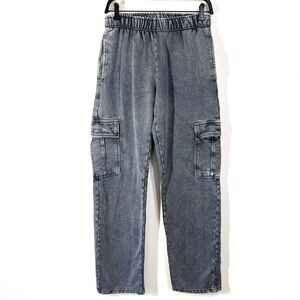 mnml Sweatpants Cargo Gray XS Elastic Waist Cotton Fleece Lined Gorecore Comfy